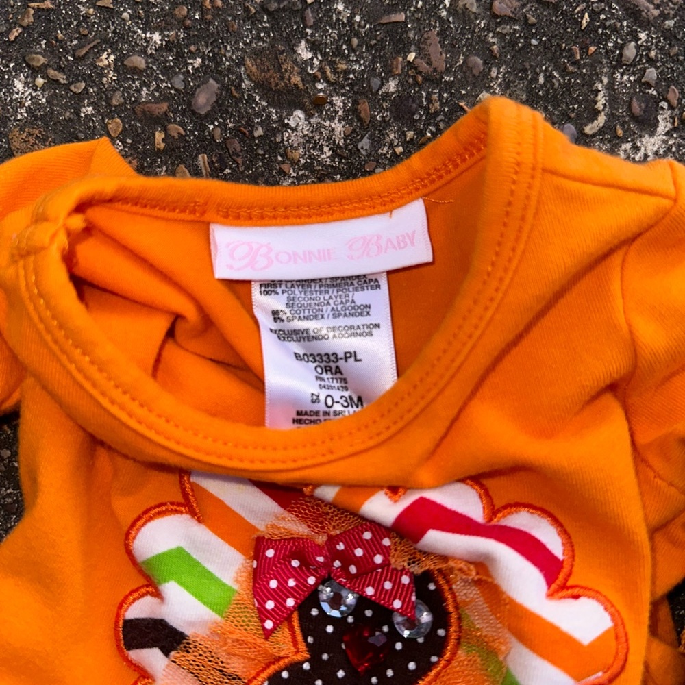 Bonnie baby thanksgiving outfit.